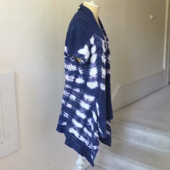 🌵 Pure Handknit Tie Dye Sweater Cardigan EUC - Picture 2 of 7